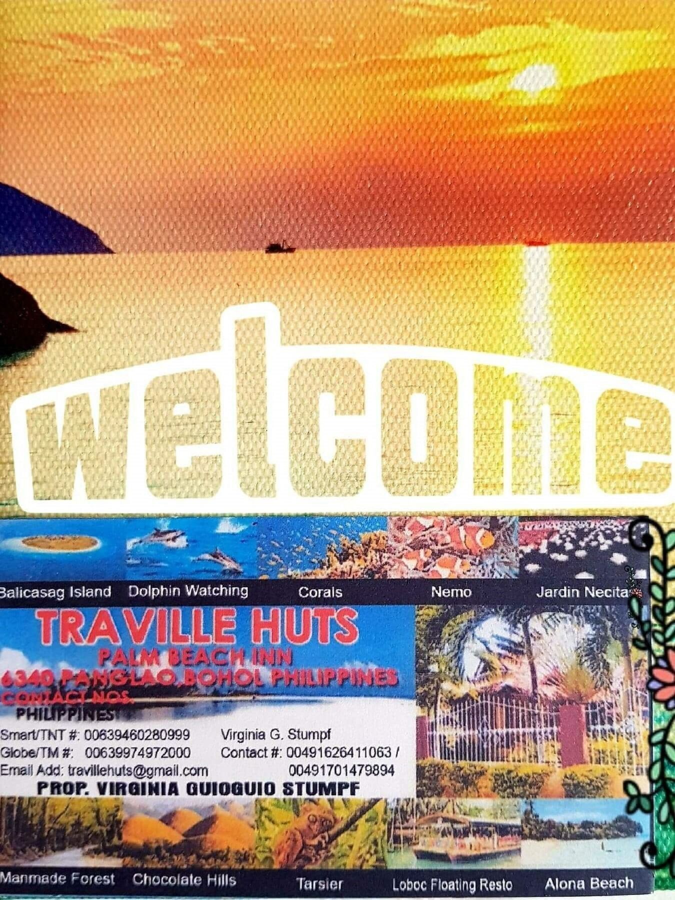 Traville Huts Palm Beach Inn Panglao Buitenkant foto